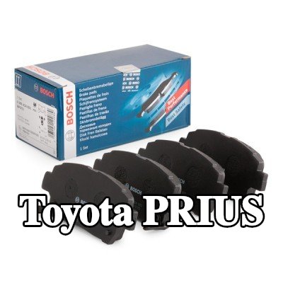 BOSCH مجموعة وسادات الفرامل 16, 5mm, مع لوحة مانعة للصرير — 2002 Toyota Prius