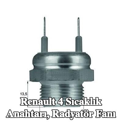 MAHLE Sıcaklık Anahtarı, conta/sızdırmazlık elemanlı radyatör fanı — 1990 Renault 4