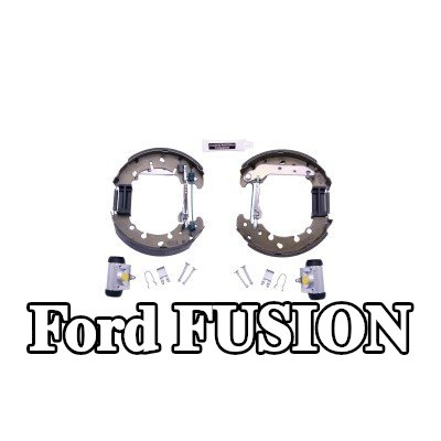 HELLA طقم فرامل أسطوانية مع أداة ضبط, مع أسطوانة فرامل العجلة, مجموعة الأحذية Pro — Ford Fusion