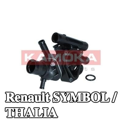 KAMOKA غلاف الثرموستات مع الحشية/المانع للتسرب — 1998 Renault Symbol / Thalia