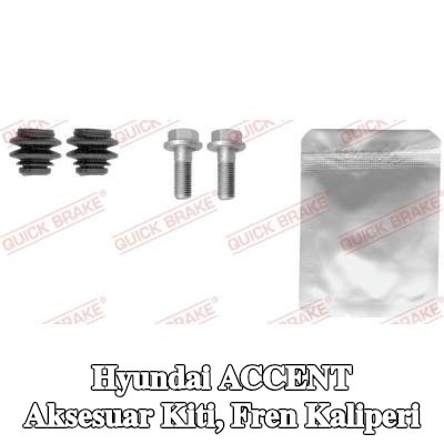 QUICK BRAKE Aksesuar Kiti, fren kaliperi — Hyundai Accent