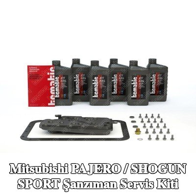 TCMATIC Şanzıman servis kiti Yağ Değişimi (boşaltma yoluyla), aksesuarlarla, standart yağ değişimi için yağ miktarı ile — Mitsubishi Pajero / Shogun Sport