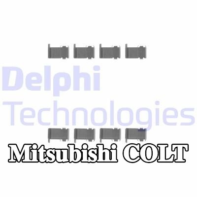 DELPHI طقم تركيب وسادات الفرامل — 2000 Mitsubishi Colt