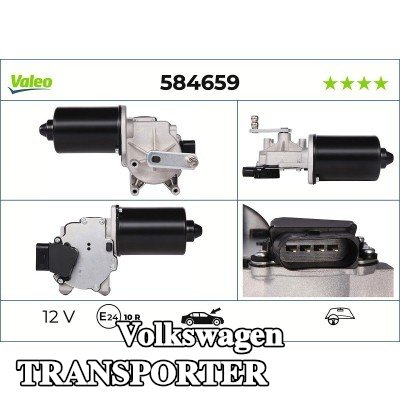 VALEO محرك المساحات الأمامي, 12V — Volkswagen Transporter