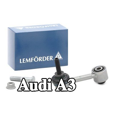 LEMFÖRDER وصلة قضيب مانع الانقلاب المحور الخلفي الأيسر, المحور الخلفي الأيمن, مع ملحقات — 2012 Audi A3