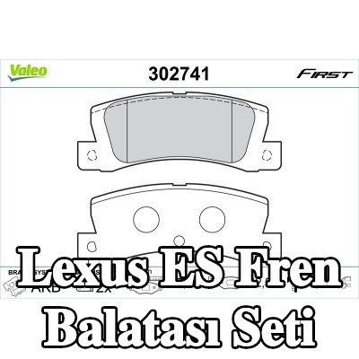 VALEO Fren balatası seti Arka Aks, 16mm, gıcırtı önleyici plaka olmadan — 1992 Lexus Es