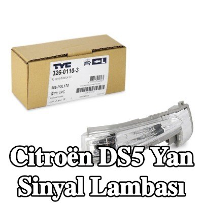 TYC Yan sinyal lambası Sol Dış Ayna, beyaz — Citroën Ds5