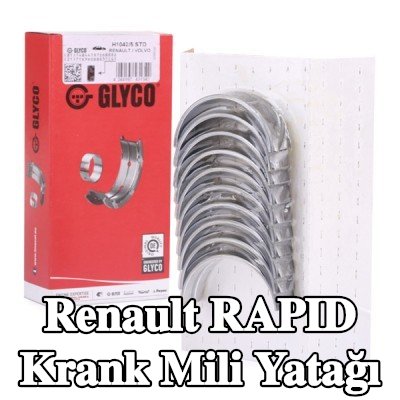 GLYCO Çelik tabanlı alüminyum alaşımlı krank mili yatağı — Renault Rapid