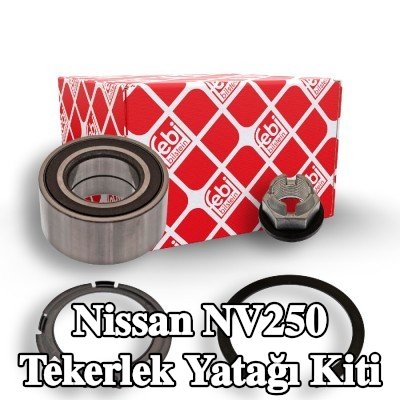 FEBI BILSTEIN ABS sensör halkalı tekerlek yatağı kiti, entegre manyetik sensör halkalı, tutma halkası — Nissan Nv250