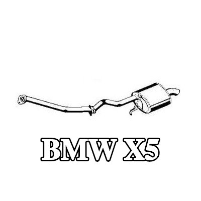 VEGAZ كاتم الصوت الخلفي الأيسر, 1670mm — BMW X5