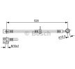 BOSCH Fren hortumu 528mm — 2002 Honda Jazz (1)