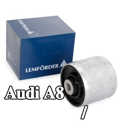 LEMFÖRDER جلبة الذراع الخلفي / ذراع التعليق المحور الأمامي, السفلي, الخلفي, كلا الجانبين — Audi A8