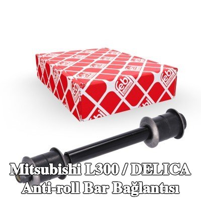 FEBI BILSTEIN Ön aks sol anti-roll bar bağlantısı, Ön Aks Sağ, Çelik, lastik yastıklı, pullarla — Mitsubishi L300 / Delica