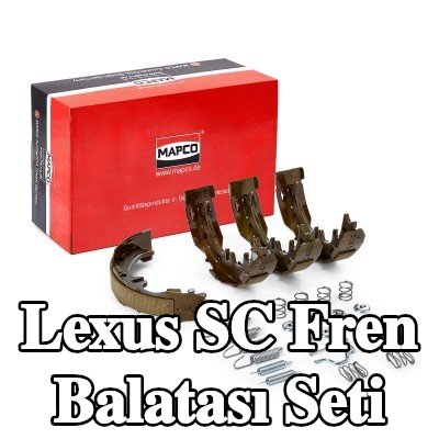 MAPCO Arka aks fren pabucu seti, aksesuarlarla — Lexus Sc