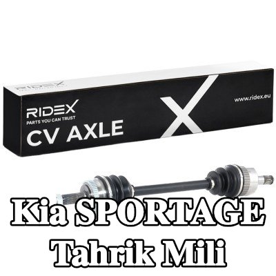 RIDEX Tahrik mili Ön Aks Sol, 668mm — 2004 Kia Sportage