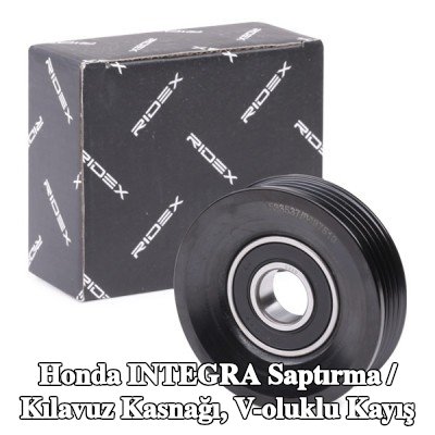 RIDEX Saptırma / kılavuz kasnağı, V-ribbed belt Ø: 73mm — 2000 Honda Integra