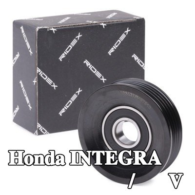 RIDEX بكرة الانحراف/التوجيه, V-ribbed belt Ø: 73mm — 2000 Honda Integra
