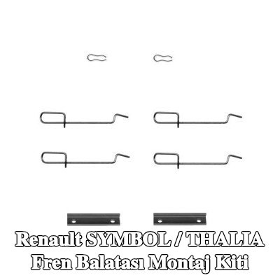 BOSCH Fren balatası montaj kiti — 2002 Renault Symbol / Thalia