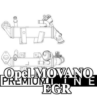 MAHLE مبرد EGR مع صمام EGR — 2012 Opel Movano