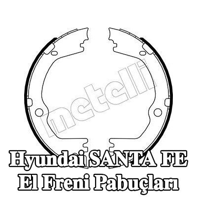 METELLI El freni pabuçları — Hyundai Santa Fe