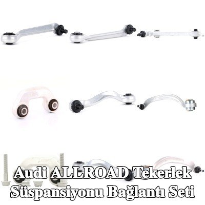 RIDEX Bağlantı seti, tekerlek süspansiyonu Ön Aks, bilyeli mafsal ile, bağlantı çubuğu ile, kilit vidası seti olmadan — Audi Allroad