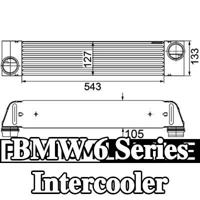 MAHLE Intercooler — 2008 BMW 6 Series
