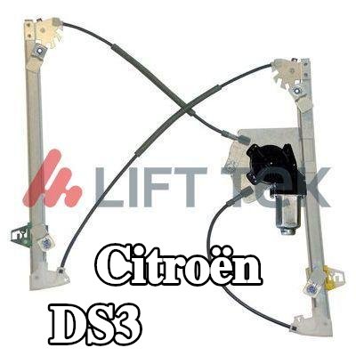 LIFT-TEK مُحرك نافذة أمامي أيسر, كهربائي, مع محرك كهربائي — Citroën Ds3