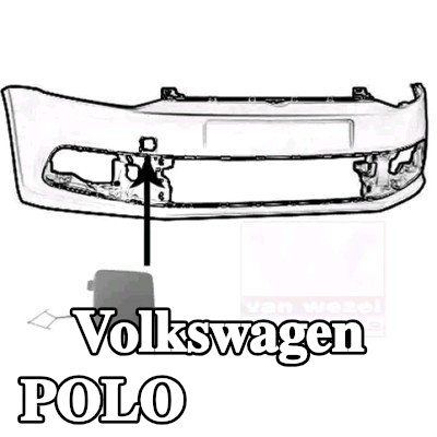 VAN WEZEL غطاء خطاف السحب الأمامي الأيمن — 2012 Volkswagen Polo