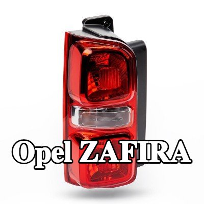 VAN WEZEL المصباح الخلفي الأيسر, مع حامل لمبة — Opel Zafira