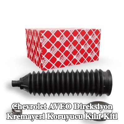 FEBI BILSTEIN Sol ön aks direksiyon kremayeri kılıfı kiti, kelepçeli — Chevrolet Aveo