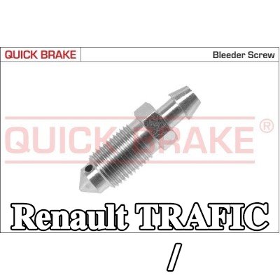 QUICK BRAKE برغي/صمام التهوية — 2012 Renault Trafic