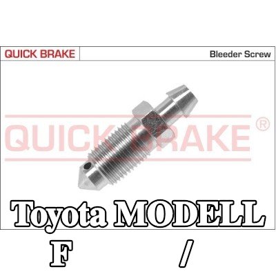 QUICK BRAKE برغي/صمام التهوية — Toyota Modell F