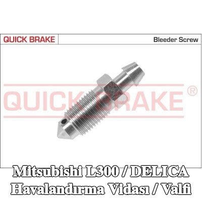 QUICK BRAKE Havalandırma vidası / valfi — Mitsubishi L300 / Delica