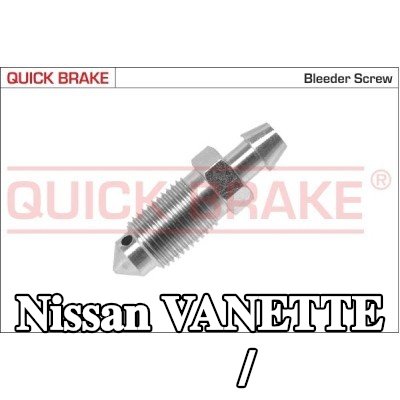 QUICK BRAKE برغي/صمام التهوية — Nissan Vanette