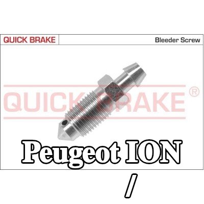 QUICK BRAKE برغي/صمام التهوية — Peugeot Ion