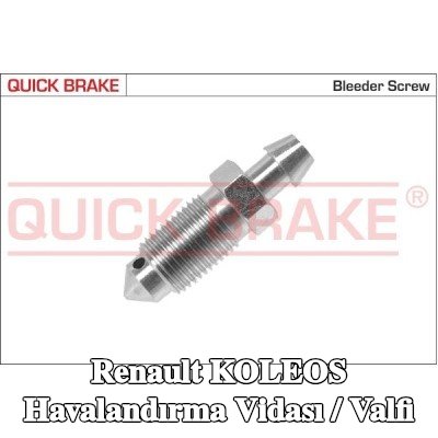 QUICK BRAKE Havalandırma vidası / valfi — Renault Koleos