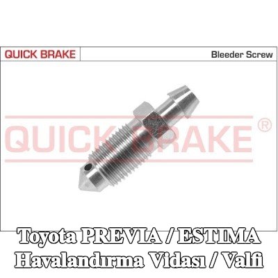 QUICK BRAKE Havalandırma vidası / valfi — 1995 Toyota Previa / Estima