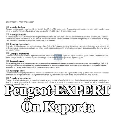 DT Spare Parts Ön Kaporta — Peugeot Expert