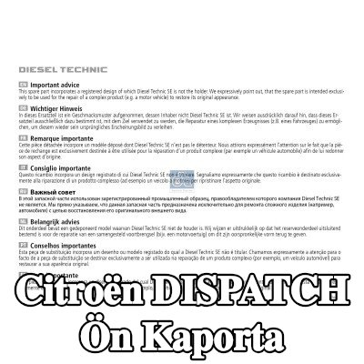 DT Spare Parts Ön Kaporta — 2012 Citroën Dispatch