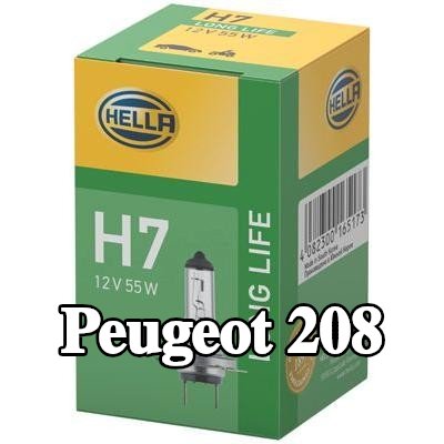 HELLA لمبة المصباح الأمامي — 2012 Peugeot 208