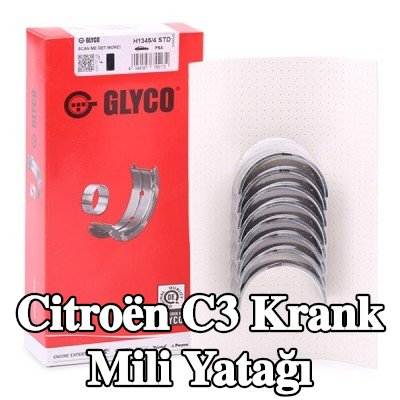 GLYCO Çelik tabanlı alüminyum alaşımlı krank mili yatağı — 2012 Citroën C3