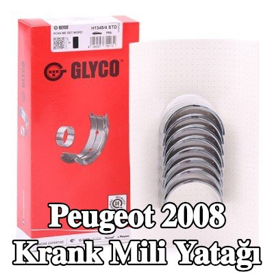 GLYCO Çelik tabanlı alüminyum alaşımlı krank mili yatağı — Peugeot 2008