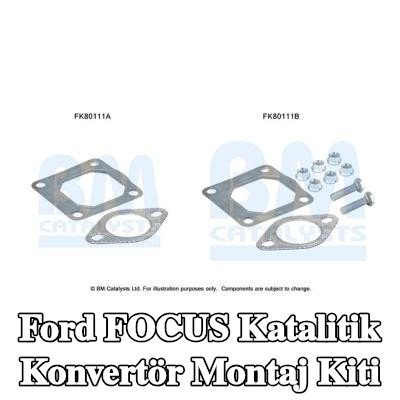 BM CATALYSTS Katalitik konvertör montaj kiti — 2002 Ford Focus