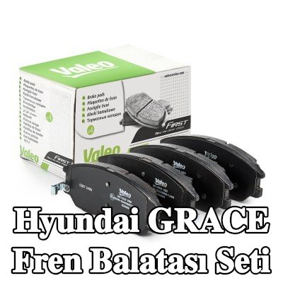 VALEO Fren balatası seti FIRST, Ön Aks, 17mm, gıcırtı önleyici plaka ile, cıvata/vida olmadan — Hyundai Grace