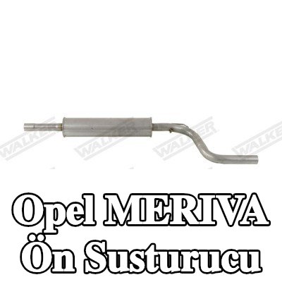 WALKER Montaj parçaları olmayan ön susturucu — Opel Meriva