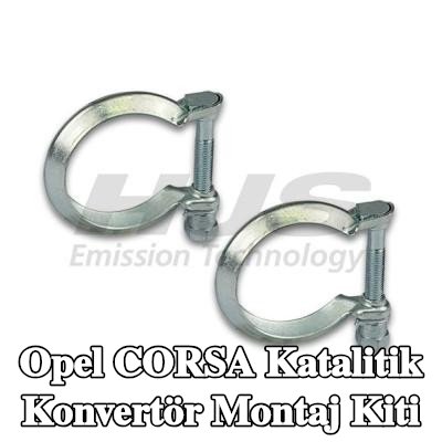 HJS Katalitik konvertör montaj kiti — Opel Corsa
