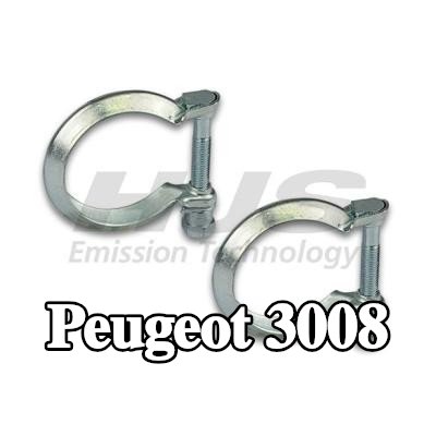 HJS مجموعة تركيب المحول الحفاز — Peugeot 3008