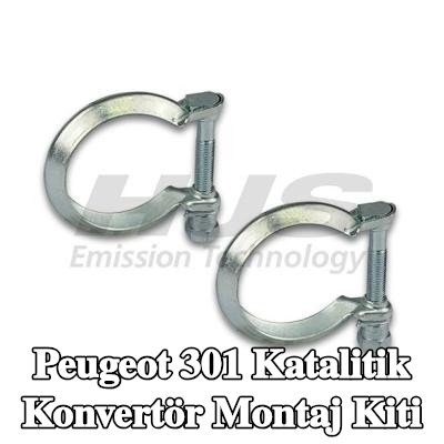 HJS Katalitik konvertör montaj kiti — Peugeot 301