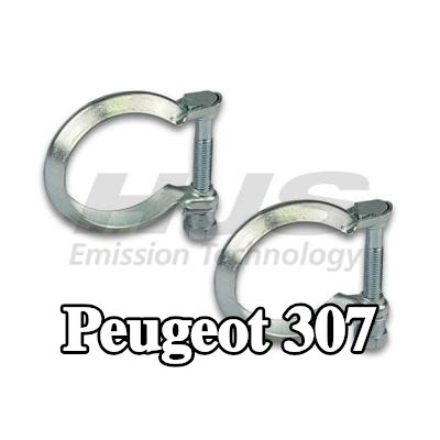 HJS مجموعة تركيب المحول الحفاز — 2002 Peugeot 307