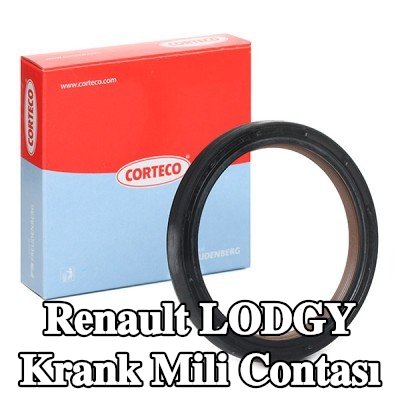 CORTECO Krank mili contası PTFE (politetrafloroetilen)/ACM (poliakrilat kauçuk), montaj manşonu ile — Renault Lodgy